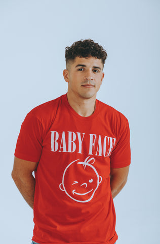 THE 'BABYFACE' RED TEE